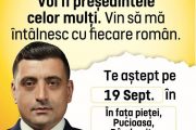 Președintele AUR, George Simion, pentru a cincea oară în Dâmbovița, în ultimele două săptămâni / mâine, la Pucioasa